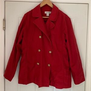 Brooks Brothers New York Women’s Red Double Breasted peacoat